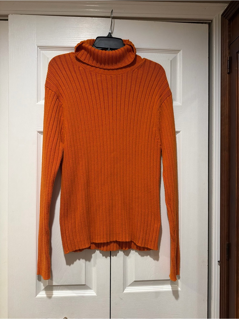 Old Navy Ribbed Orange Turtleneck Sweater